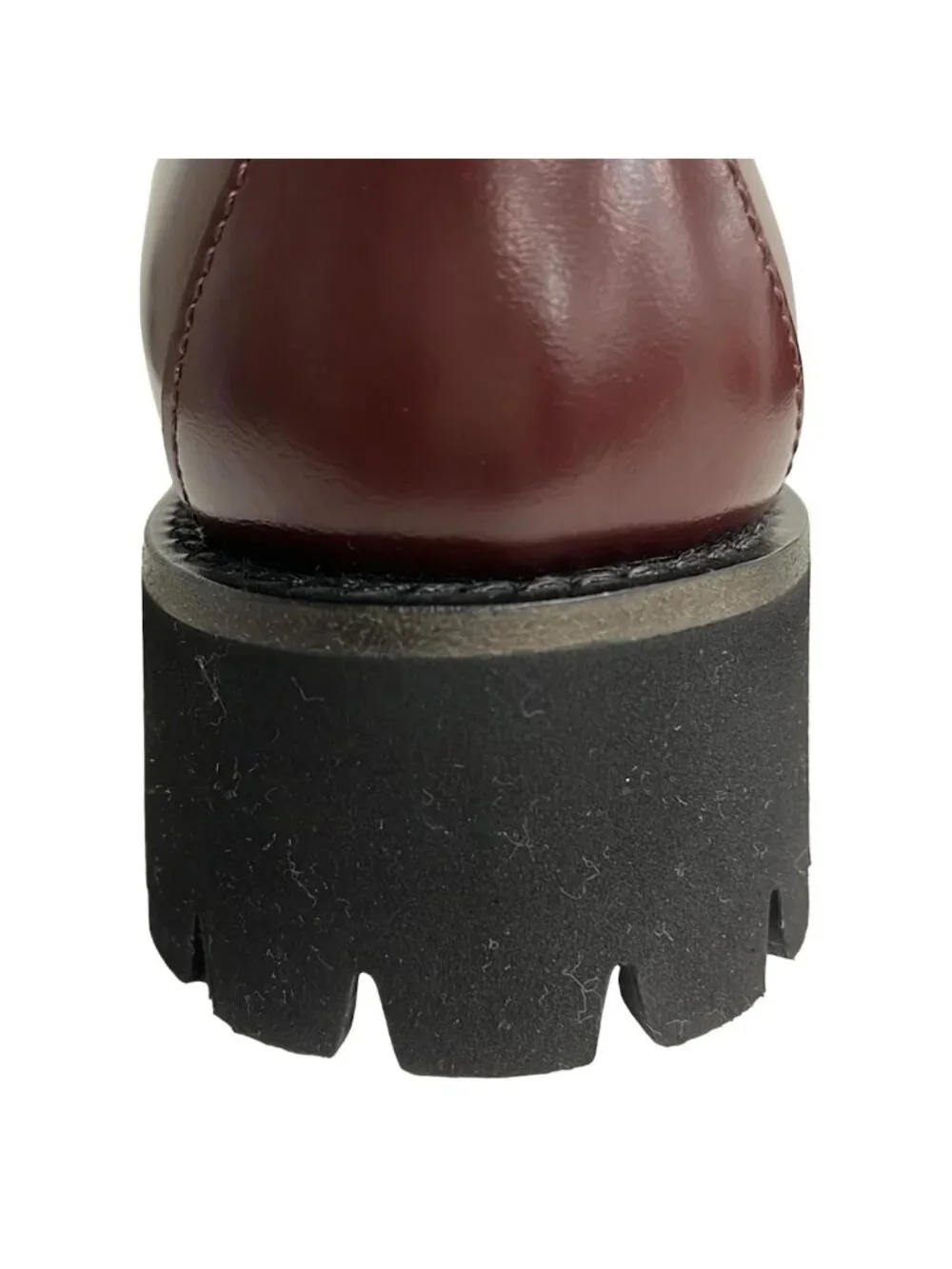 Gucci Loafers 36 Horsebit Gold Leather Bordeaux - Picture 9 of 10